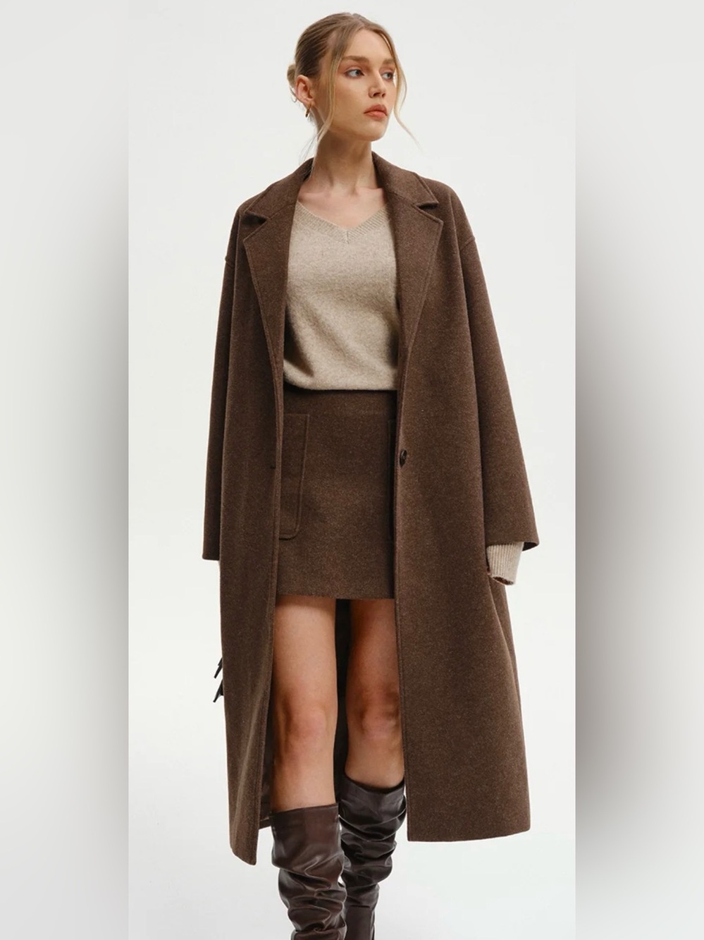 COMMENSE $90msrp NEW WITH TAGS SMALL CHOCOLATE BROWN COAT